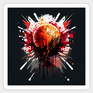 Basketball hoopers design Sticker